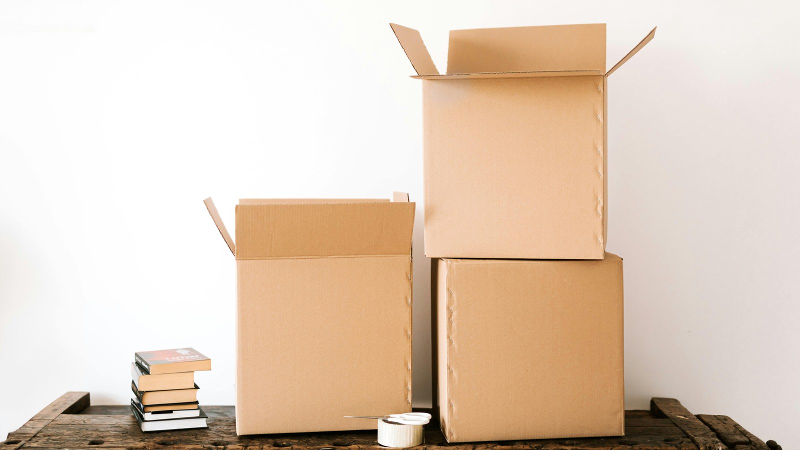 Books packed with shipping boxes for European fulfillment